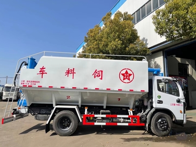 湖北隨州程力專汽國(guó)六東風(fēng)福瑞卡12方散裝飼料車 專業(yè)定制，工廠直銷